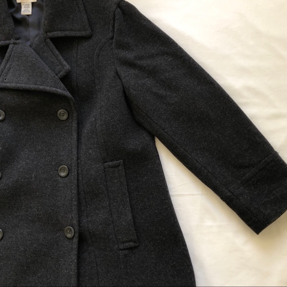 St. John’s Bay Pea Coat shortened sleeves - Picture 7 of 10